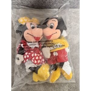 Disney Store Exclusive Spirit of Mickey & Minnie Mouse Beanie Plush Set *NIB Tag